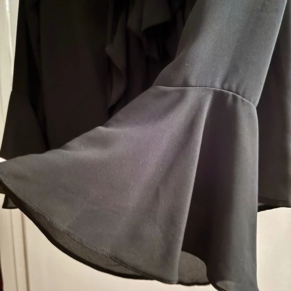 Forever 21 Black Ruffle Blouse - Picture 3 of 3
